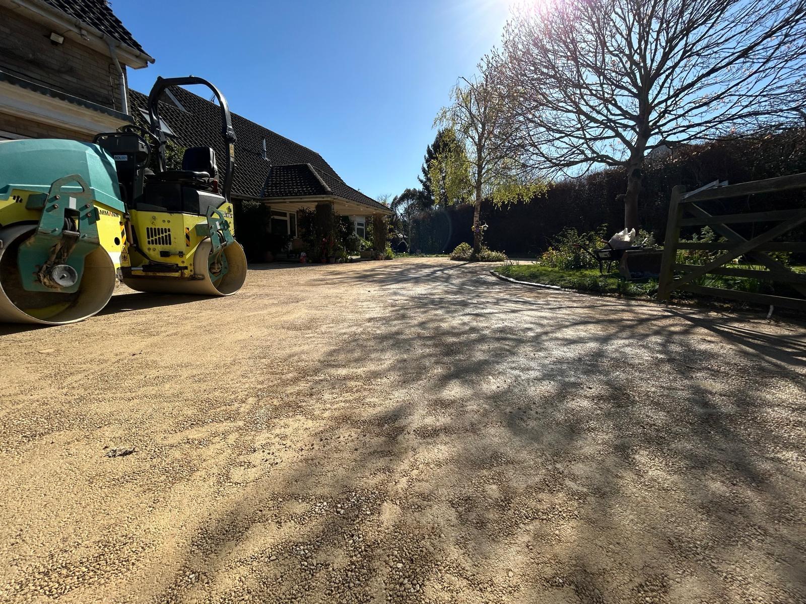 Completed driveway project